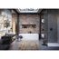 Modernes Badezimmer mit Backsteinwand und Oberlicht