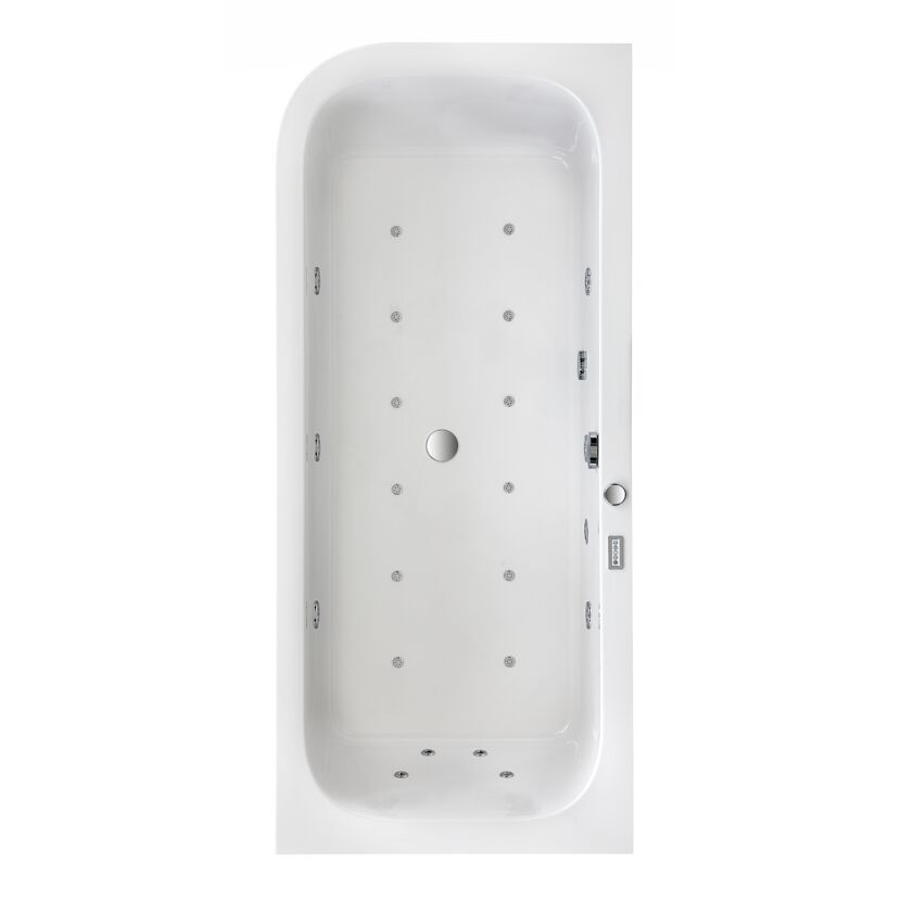 Whirlpool Badewanne mit Düsen von oben