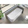 Weiße Whirlpool-Badewanne in einem Badezimmer