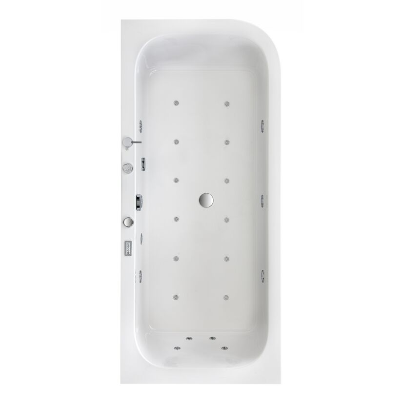 Whirlpool Badewanne mit Düsen, Aufsicht