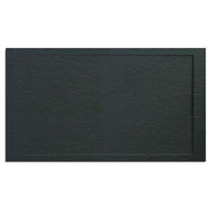 Duschwanne 'Zona' Mineralguss anthrazit 1400 x 800 / 33 mm