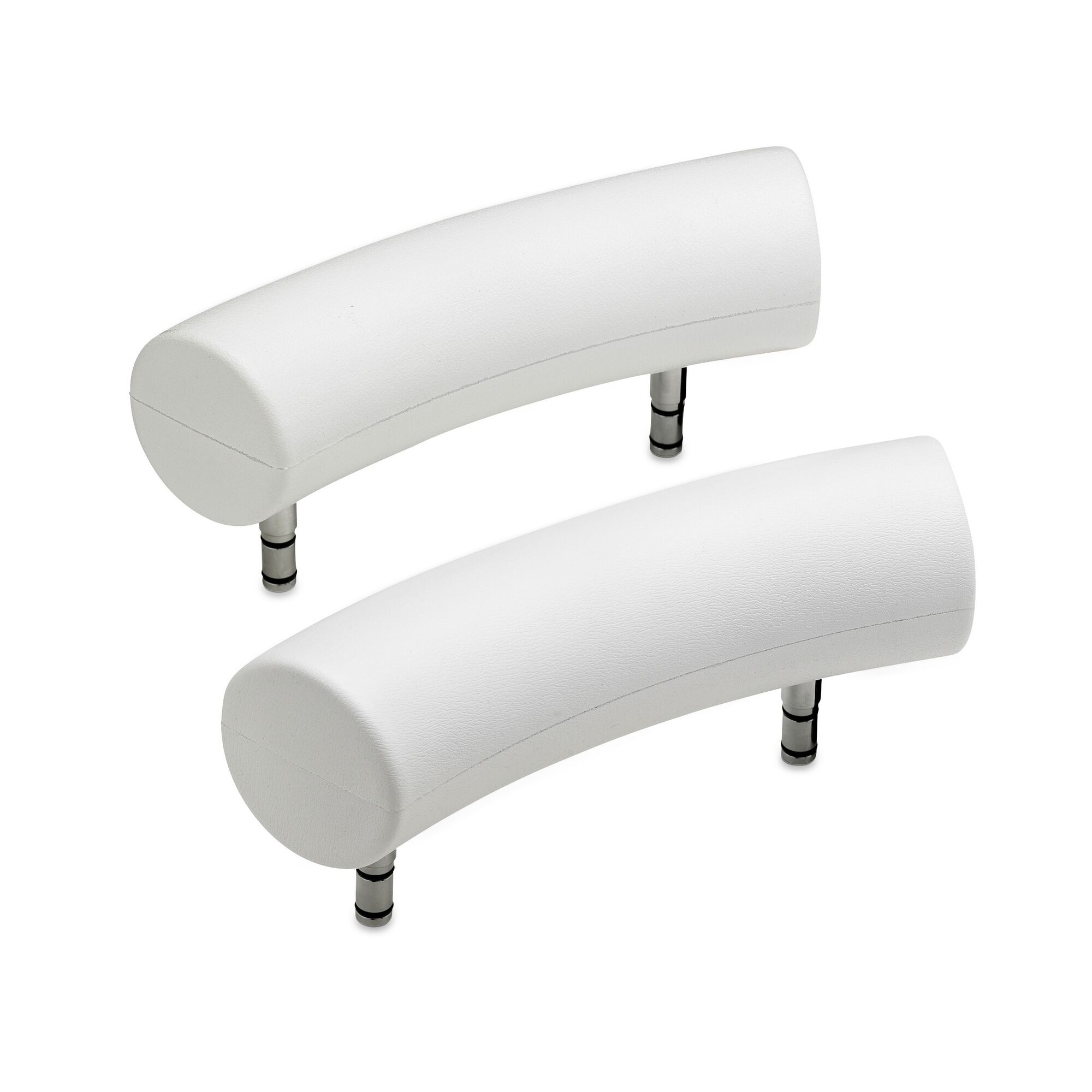 Zwei weiße Nackenstützen