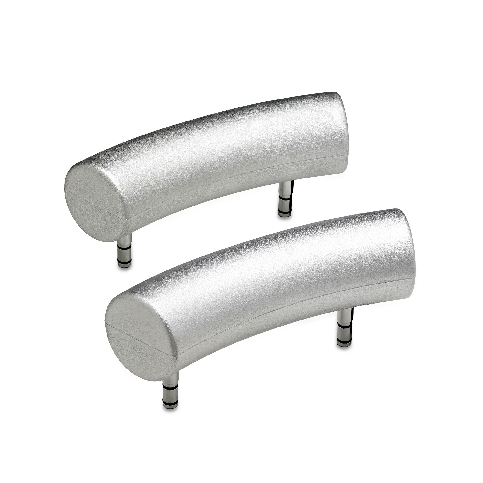 Zwei silberne Nackenstützen Atlanta DUO