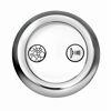 Whirlpool-Bedienfeld mit Luftsprudel- und Duschfunktion.