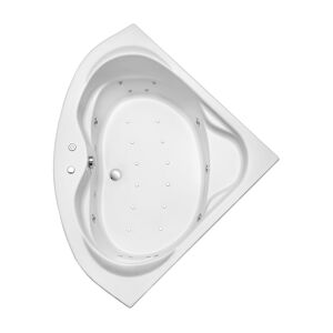 Whirlpool-Komplettset 'Madras' Sanitäracryl weiß 145 x 145 x 42 cm