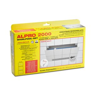 Revisionsklappe 'Alpro 2000' aluminium, mit Lüftungsgitter