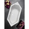 Weiße sechseckige Badewanne Sierra