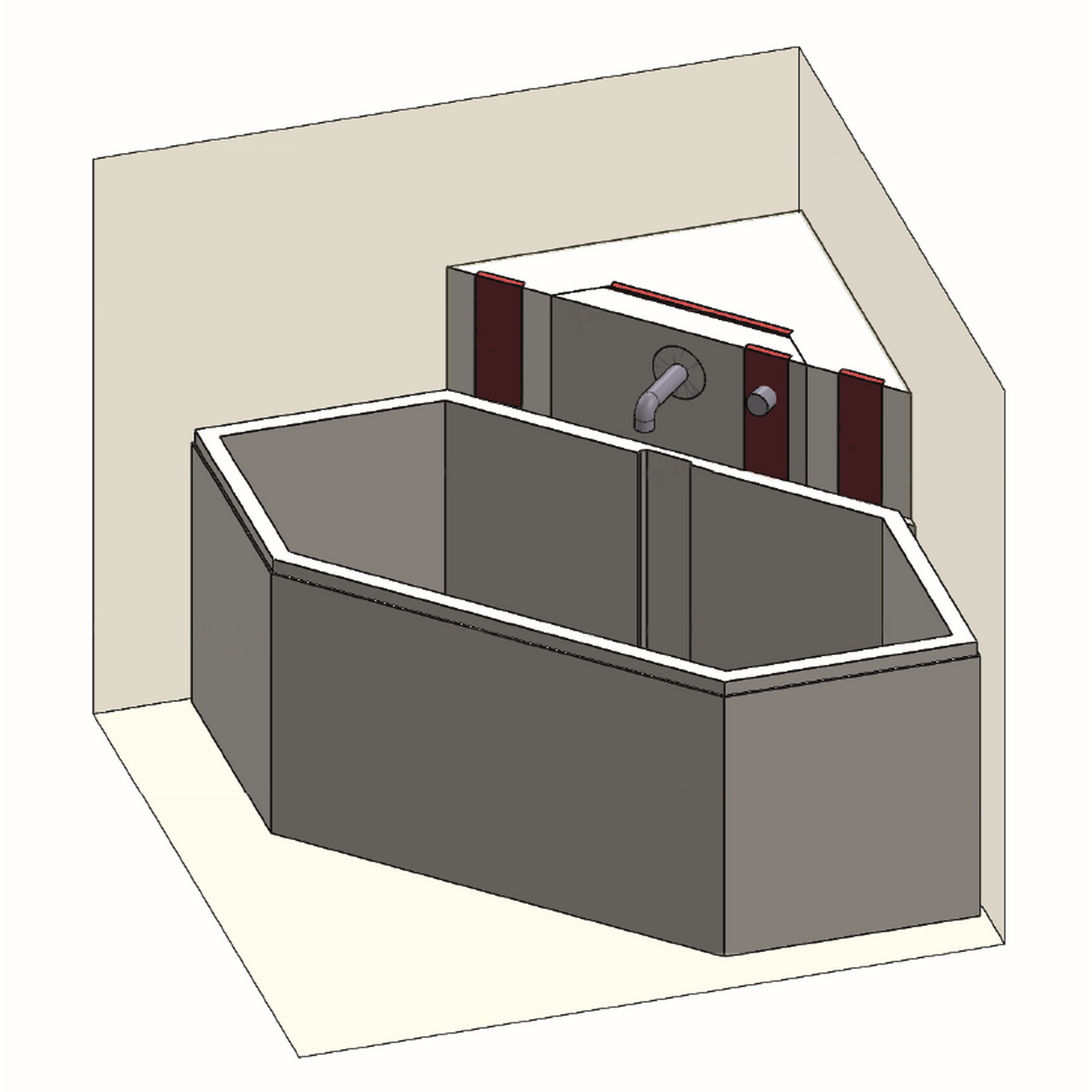 Eckmodul zu Eckwanne 'Aqaba' + product picture