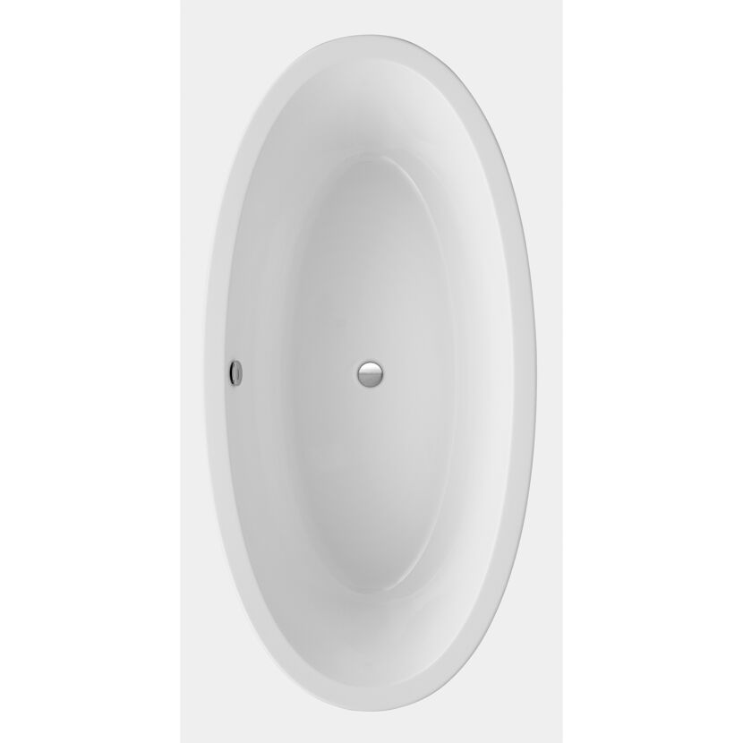 Freistehende, weiße Badewanne