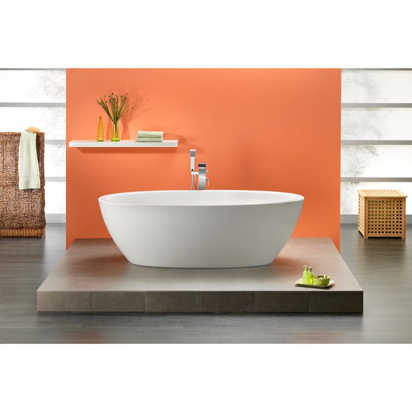 Freistehende weiße Badewanne Latina