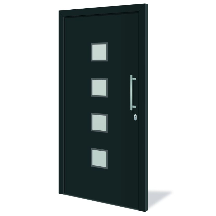 Roro Haustür 'Toronto' anthrazit 1100 x 2100 mm DIN R