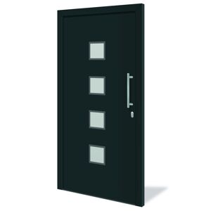 Roro Haustür 'Toronto' anthrazit 1100 x 2100 mm DIN R