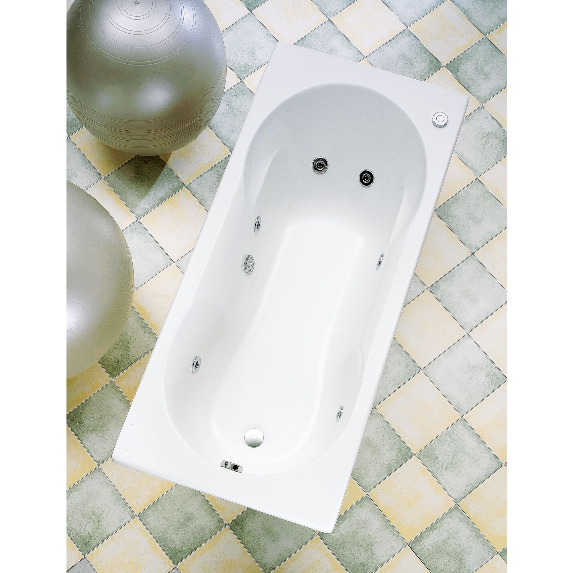 Weiße Whirlpool-Badewanne