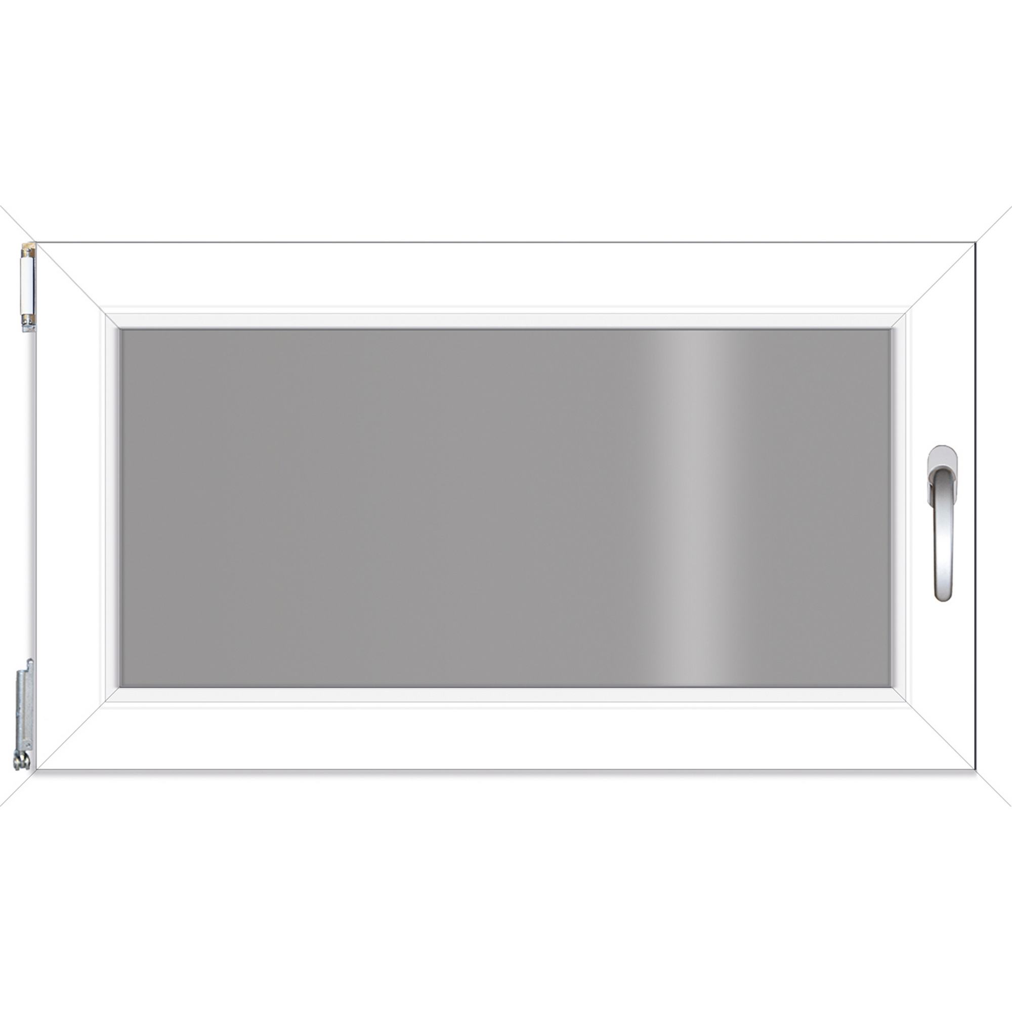 Kunststofffenster weiß 100 x 60 cm, 3-fach Verglasung + product picture