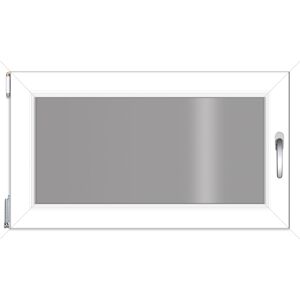 Kunststofffenster weiß 100 x 60 cm, 3-fach Verglasung