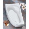 Weiße Eckbadewanne Loredana in Badezimmer