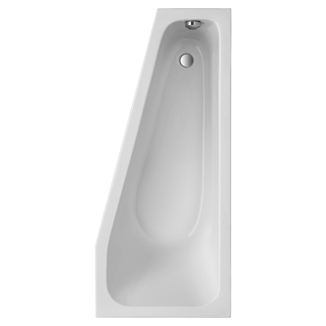 Weiße asymmetrische Badewanne Koala