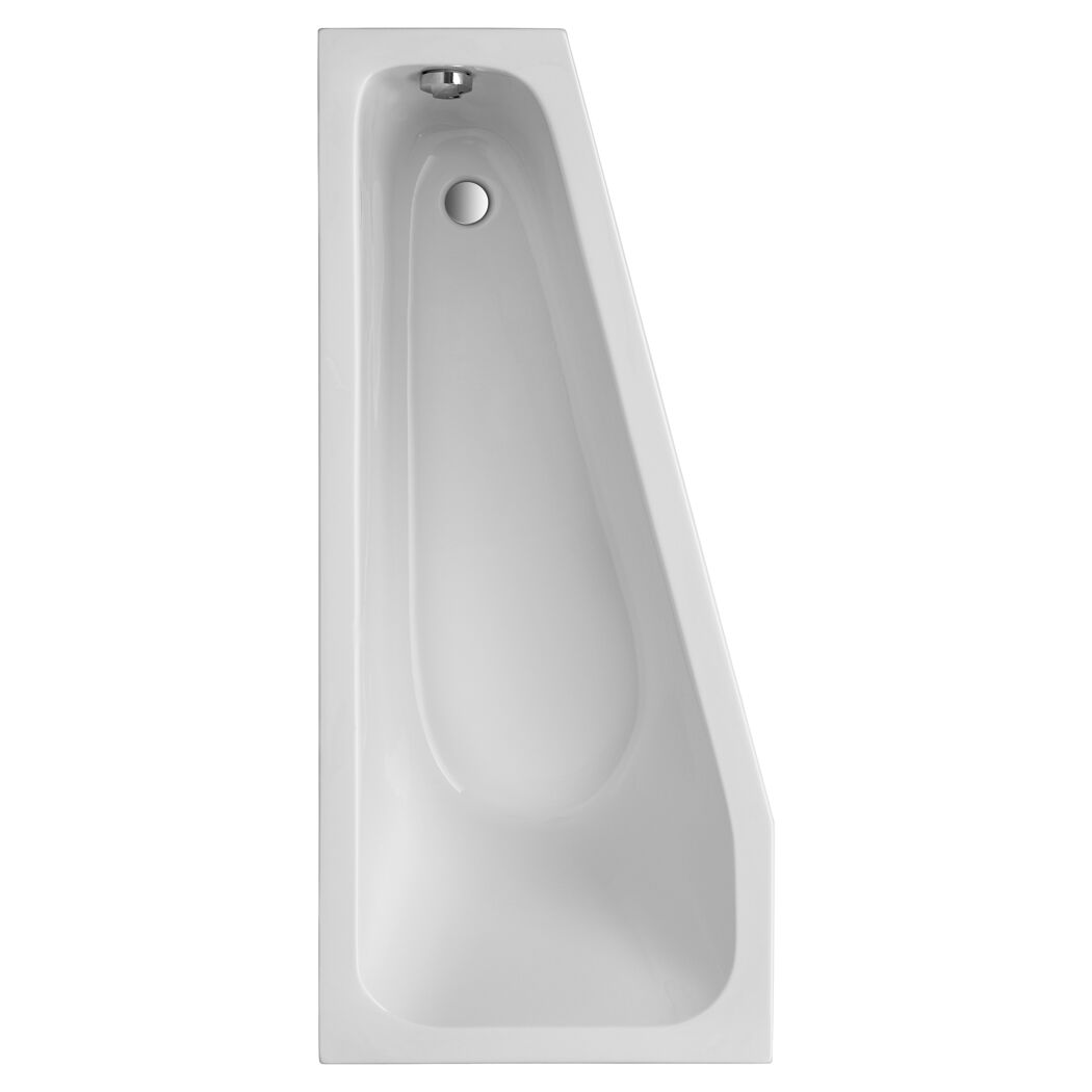 Weiße asymmetrische Badewanne Koala