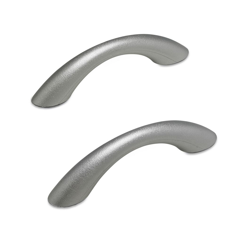 Badewannengriffe silbermatt 24 x 3,5 x 6 cm 2 Stück