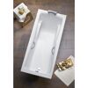 Badewannengriffe silbermatt 24 x 3,5 x 6 cm 2 Stück