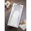 Badewannengriffe silbermatt 24 x 3,5 x 6 cm 2 Stück