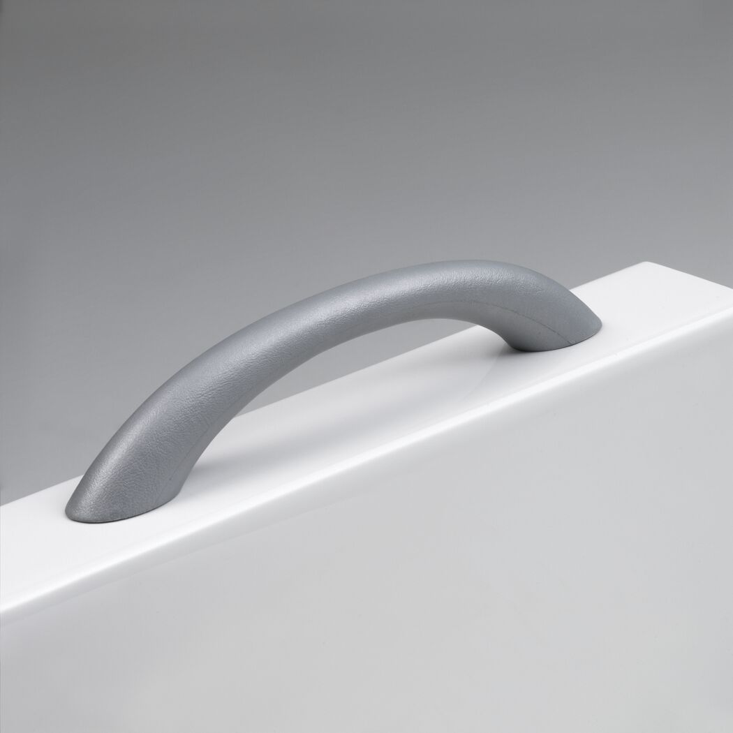 Badewannengriffe silbermatt 24 x 3,5 x 6 cm 2 Stück