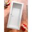Badewanne "Cubic" rechteckig weiß 180 x 80 cm