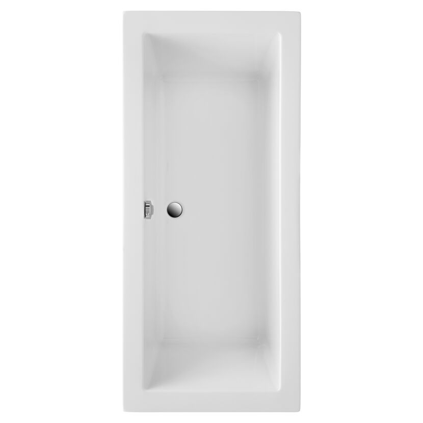 Weiße Badewanne Cubic rechteckig