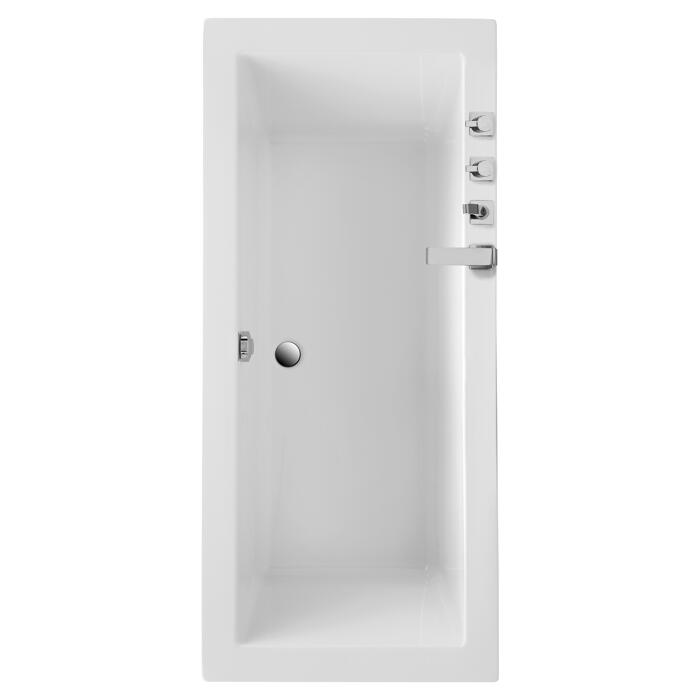 Badewanne "Cubic" rechteckig weiß 180 x 80 cm ǀ toom Baumarkt