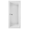 Weiße Badewanne Cubic 180 x 80 cm, Draufsicht