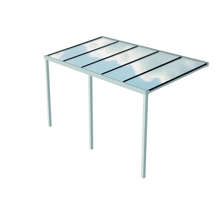 Terrassenüberdachung 'Easy Edition' 500 x 300 cm Polycarbonat opal weiß