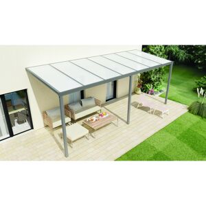 Terrassenüberdachung 'Easy Edition' PC-Opal, anthrazit, 700 x 250 cm