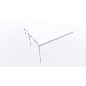 Terrassenüberdachung 'Legend Edition' PC-Opal, weiß, 700 x 400 cm