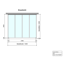 Verkleinertes Bild von Terrassenüberdachung 'Legend Edition' 300 x 250 cm Verbundsicherheitsglas klar weiß