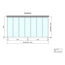 Verkleinertes Bild von Terrassenüberdachung 'Legend Edition' 500 x 250 cm Verbundsicherheitsglas klar weiß