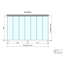 Verkleinertes Bild von Terrassenüberdachung 'Legend Edition' 500 x 300 cm Verbundsicherheitsglas klar weiß