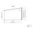 Verkleinertes Bild von Terrassenüberdachung 'Legend Edition' 400 x 400 cm Verbundsicherheitsglas klar weiß