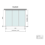 Verkleinertes Bild von Terrassenüberdachung 'Legend Edition' 300 x 250 cm Polycarbonat klar weiß