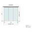 Verkleinertes Bild von Terrassenüberdachung 'Legend Edition' 300 x 300 cm Polycarbonat klar weiß