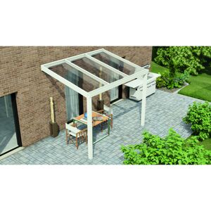Terrassenüberdachung 'Legend Edition' 300 x 350 cm Polycarbonat klar weiß