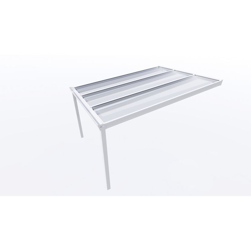 Terrassendach Legend 3x4 weiß Poly klar