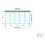 Verkleinertes Bild von Terrassenüberdachung 'Legend Edition' 400 x 200 cm Verbundsicherheitsglas klar weiß