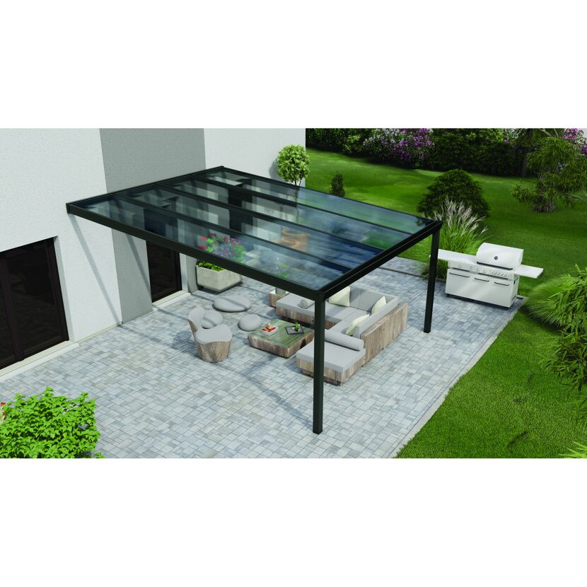 Terrassendach Legend mit Lounge-Möbeln