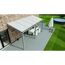 Terrassendach Legend grau mit Polycarbonat-Stegplatten opal