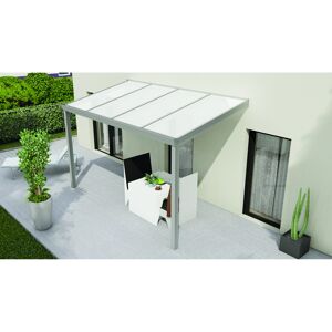 Terrassenüberdachung 'Legend Edition' 400 x 350 cm Polycarbonat opal grau