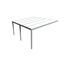Terrassendach Legend 5x4 grau Poly opal