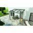 Terrassendach Legend grau mit Polycarbonatplatten