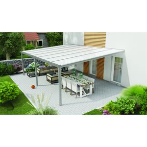 Terrassenüberdachung 'Legend Edition' 700 x 500 cm Polycarbonat opal grau