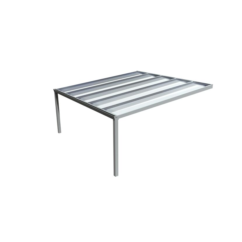 Terrassendach Legend 5x5 grau Poly klar