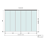 Verkleinertes Bild von Terrassenüberdachung 'Legend Edition' 600 x 500 cm Polycarbonat klar grau